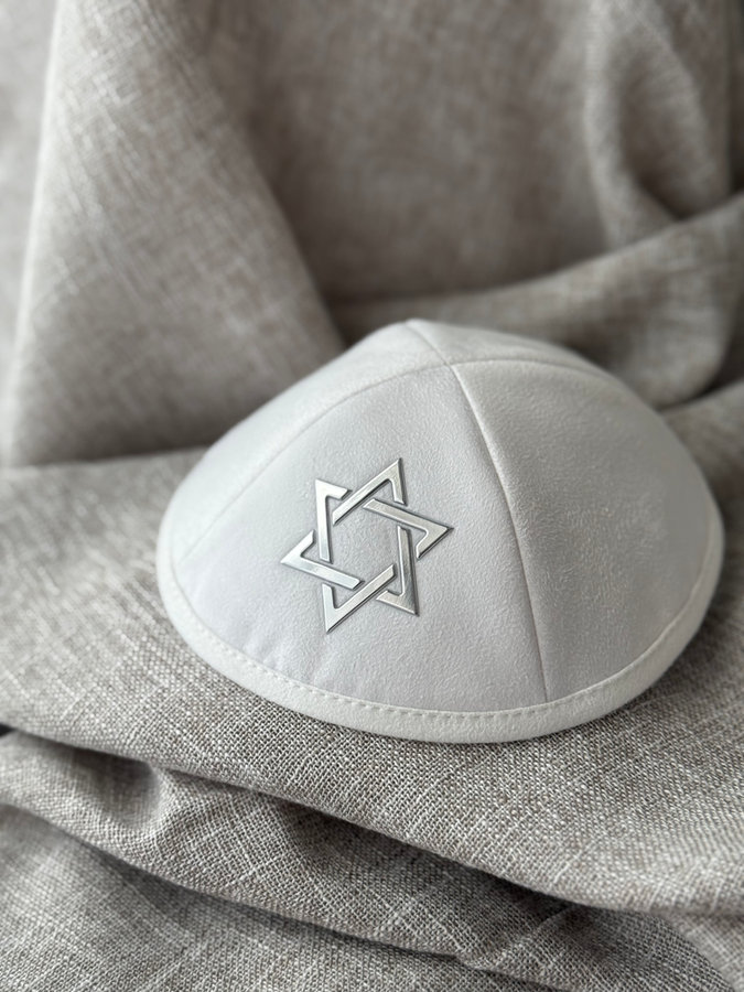 כיפה מגן דוד כסוף