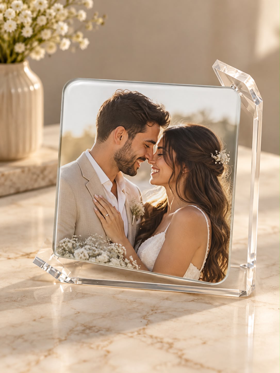 מסגרת קריסטל בשילוב תמונה אישית